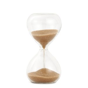 Ampulheta Decorativa em Vidro Areia Marrom 1 Minuto 6cm 18743p Mart