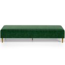 Ver imagem 3 de Kit 02 Puffs Decorativo Sala de Estar Bali W01 Pés Palito 190x60cm Couríssimo Verde - Lyam Decor