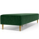 Ver imagem 7 de Kit 02 Puffs Decorativo Sala de Estar Bali W01 Pés Palito 190x60cm Couríssimo Verde - Lyam Decor