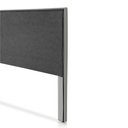 Ver imagem 5 de Cabeceira Cama Box King 1,93m Estofada Aruba Veludo Cinza Claro