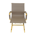 Ver imagem 3 de Cadeira de Escritório Eames Caramelo - Fixa | Dourado Brilho