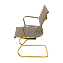 Ver imagem 2 de Cadeira de Escritório Eames Caramelo - Fixa | Dourado Brilho