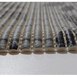 Tapete Passadeira Emborrachada Pvc Antiderrapante 0,65x5,00m Folha Grafite - 5