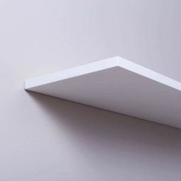 Prateleira Reta Mdf Branca Com Suporte Invisível - 3