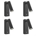 Ver imagem 1 de 4 Arandela Parede Led 3w Direcionável 3000k com Usb Bet68