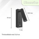 Ver imagem 4 de 4 Arandela Parede Led 3w Direcionável 3000k com Usb Bet68