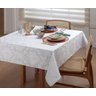 Toalha de Mesa de Jantar 6 Lugares 2,20m Branca Jacquard - 1