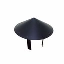 Ver imagem 1 de Chapéu Chinês Preto para Dutos 230 Mm Diâmetro Topo de Chaminé