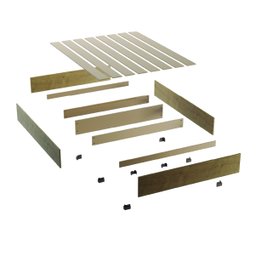 Cama Box Base Casal para Colchão de até 1,38m Desmontável Aruba Cinamomo Dobuê - 5