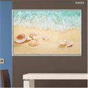Ver imagem 2 de Quadro Decorativo - Praia Concha do Mar e Estrela Flnt059 - Tela Canvas - 60x40cm