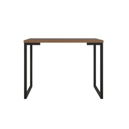 Mesa Industrial Escrivaninha Moderna Mdf 120x60 Metalon Preto Plancasa Louro Freijo - 6