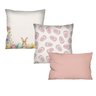 Kit C/ 3 Capas de Almofadas Decorativas para Páscoa para Sofá 100% Algodão - 43x43cm e 30x50cm - 1