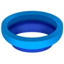 Ver imagem 1 de Anel Vedação com Guia para Vaso Sanitário de Qualidade Roco