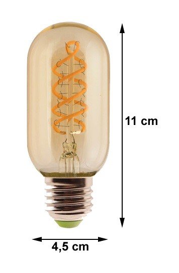 Lâmpada T45 Spiral Retrô Decorativa Vintage Led 4w - Gmh - 127V - 2