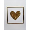 Quadro Decorativo Coração Brilhante 26x26cm - 1