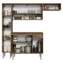Ver mais imagens de Armário de Cozinha Completa 197 Cm Rustic-cinza Emilly Madesa 02