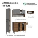 Ver imagem 7 de Armário de Cozinha Completa 197 Cm Rustic-cinza Emilly Madesa 02