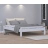Cama Turca Queen De Madeira Maciça Reforçada Branco Nemargi - 3
