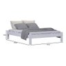Cama Turca Queen De Madeira Maciça Reforçada Branco Nemargi - 2