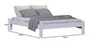 Ver imagem 2 de Cama Turca Queen De Madeira Maciça Reforçada Branco Nemargi