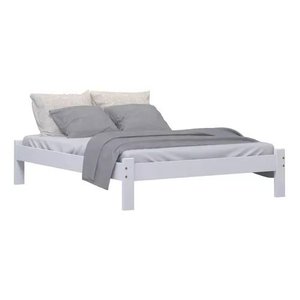 Cama Turca Queen De Madeira Maciça Reforçada Branco Nemargi