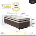 Ver imagem 3 de Cama Box Baú com Colchão de Molas Ensacadas Anjos Classic Solteiro 88cm