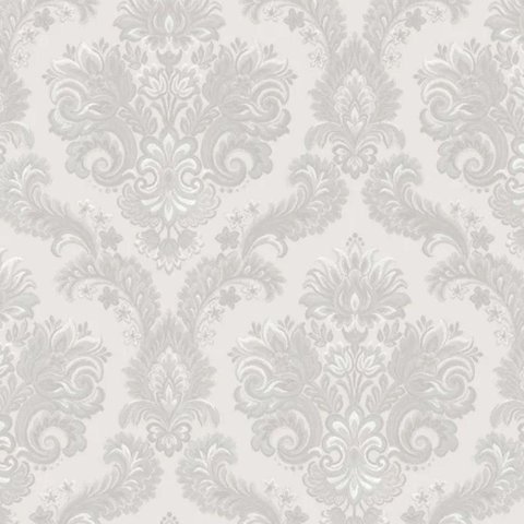Papel de Parede Thema Damask Cinza 28821