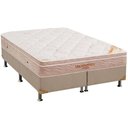 Ver imagem 1 de Cama Box King: Colchão Espuma Ortobom Viscomemory + Base Crc Suede Clean(186x198)