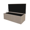 Ver imagem 2 de Calçadeira com Baú Estofada Espanha 100cm Solteiro para Cama Box Corino Bege - Gat Magazine