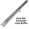 Ralo Linear Seca Box 60cm X 5cm Inox Trilho Escovado Coletor Branco e Tela - 4