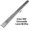 Ver imagem 4 de Ralo Linear Seca Box 60cm x 5cm Inox Trilho Escovado Coletor Branco e Tela