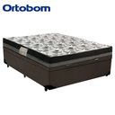 Ver imagem 5 de Cama Baú Casal Sintético + Colchão Casal Ortobom Iso Dupla Face 60X188X138 Marrom