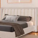 Ver imagem 2 de Cabeceira Casal com LED Yeon Facto / Linho Off White - Sallar Home