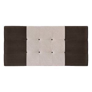 Cabeceira Solteiro Jbe Moveis Nina 94cm Marrom/Bege Para Cama Box 88cm Decoração Quarto