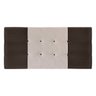 Cabeceira Solteiro Jbe Moveis Nina 94cm Marrom/Bege Para Cama Box 88cm Decoração Quarto - 1