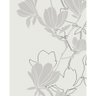 Papel de Parede Gina Flores Cinza Fendi 57801 Rolo 10m X 0,53m - 1