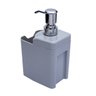 Dispenser Porta Detergente e Esponja / Bucha Fixação Parede:Cinza - 2