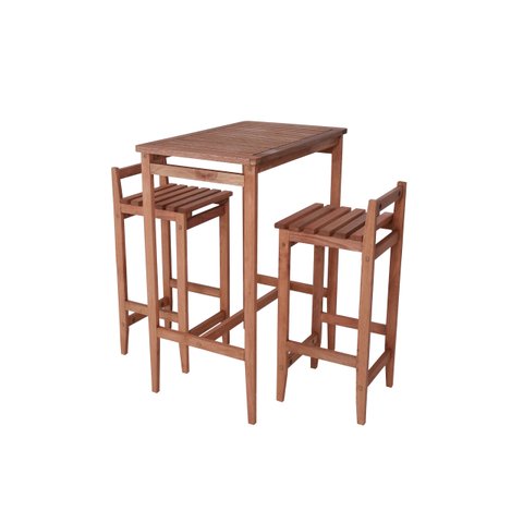 Conjunto Bistrô Mesa e Duas Banquetas