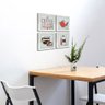 Quadro Decorativo Cozinha Café Padaria Copa 20x20cm Kit 4 un Arte na Arte Moldura Branca - 5