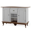 Ver imagem 2 de Mesa Ilha para Cozinha com 2 portas, 1 gaveta e nicho Hannover - M560705 Linz Ilha Hannover M560705 