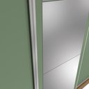 Ver imagem 2 de Guarda-roupa Casal Kappesberg 3 Portas Reversiveis de Correr 3 Espelhos 2 Prateleiras Nogueira