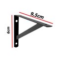 Ver imagem 2 de Kit 6 Peças Suporte Mão Francesa P/ Prateleira de 10cm-preta