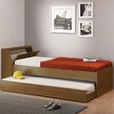 Ver imagem 1 de Bicama Cama de Solteiro com Auxiliar e Cabeceira com Baú