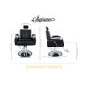 Cadeira Hidráulica Reclinável Barbeiro Salão Pelegrin PEL-6413 Preto - 2