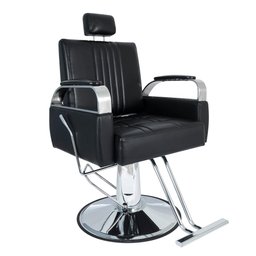 Cadeira Hidráulica Reclinável Barbeiro Salão Pelegrin PEL-6413 Preto - 3