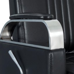 Cadeira Hidráulica Reclinável Barbeiro Salão Pelegrin PEL-6413 Preto - 9