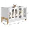 Berço Mini Cama Fantasia 4300 Qmovi Branco Acetinado - 3