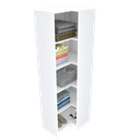 Ver imagem 1 de MÓDULO DE CANTO PARA CLOSET A185 M292.B (LOJA, CLOSET, CANTO) MUNDI MOVEIS
