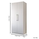 Ver imagem 3 de Armario Multiuso Grande 02 Portas 100% Mdf Móveis Rimo Branco