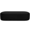 Ver imagem 5 de Kit 02 Puffs Decorativos Orgânicos para Living Quarto 140cm Doha W01 Couríssimo Preto - Lyam Decor